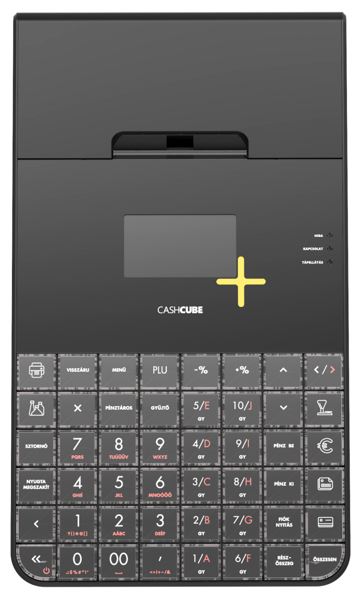 CashCube Ultralight / fekete online pénztárgép